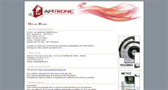 Desktop Screenshot of apitronic.fr